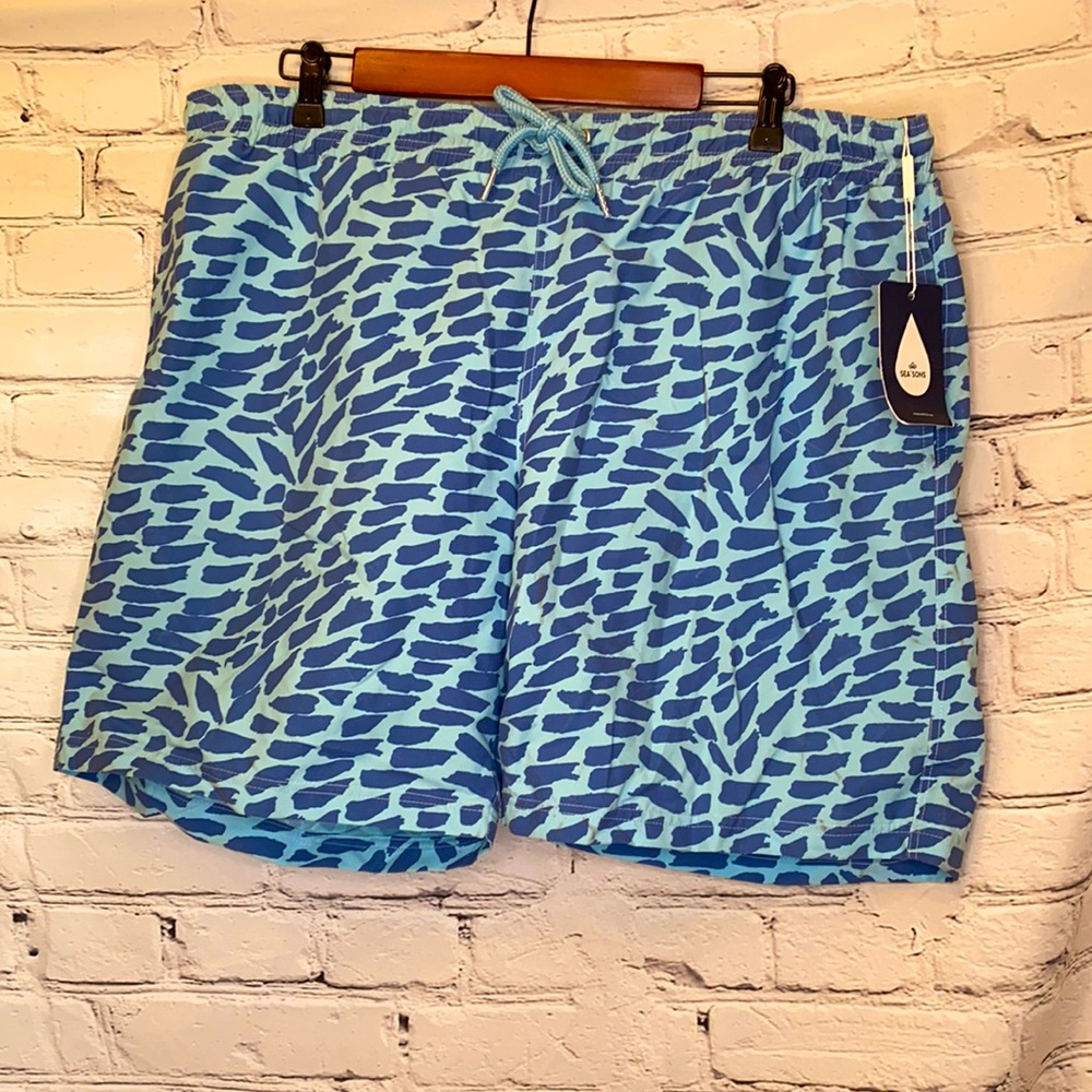 Sea'sons Blue Swim Trunks Size XXL